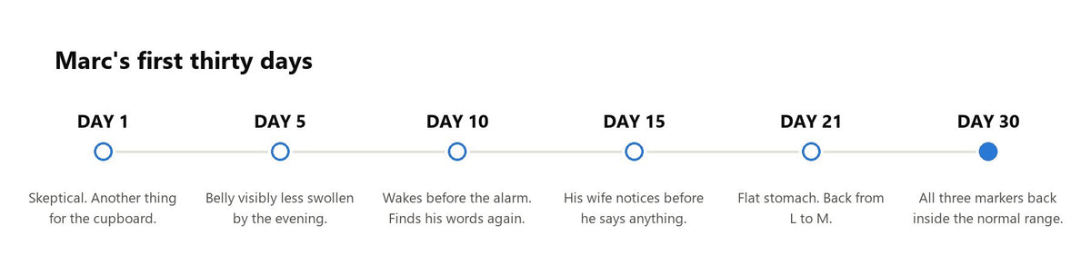 The first thirty days, day by day Image