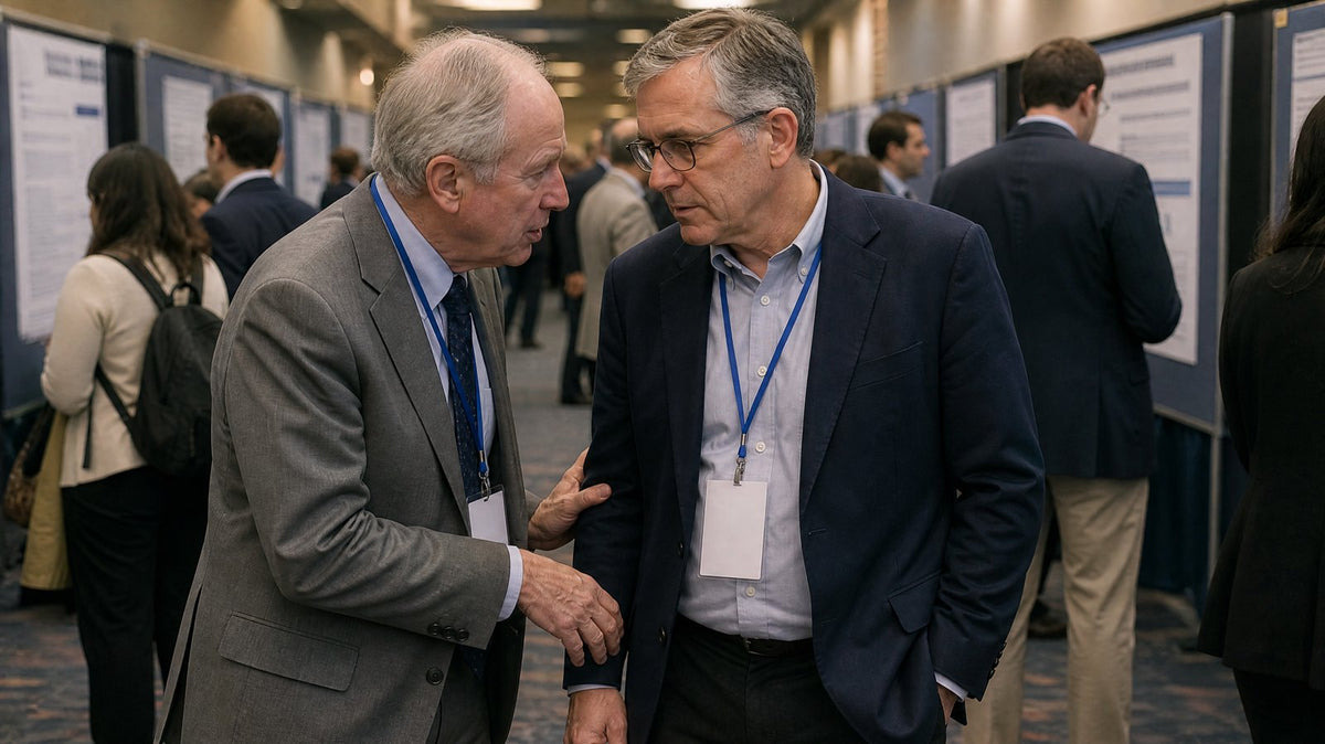 Speaker at a medical conference Image