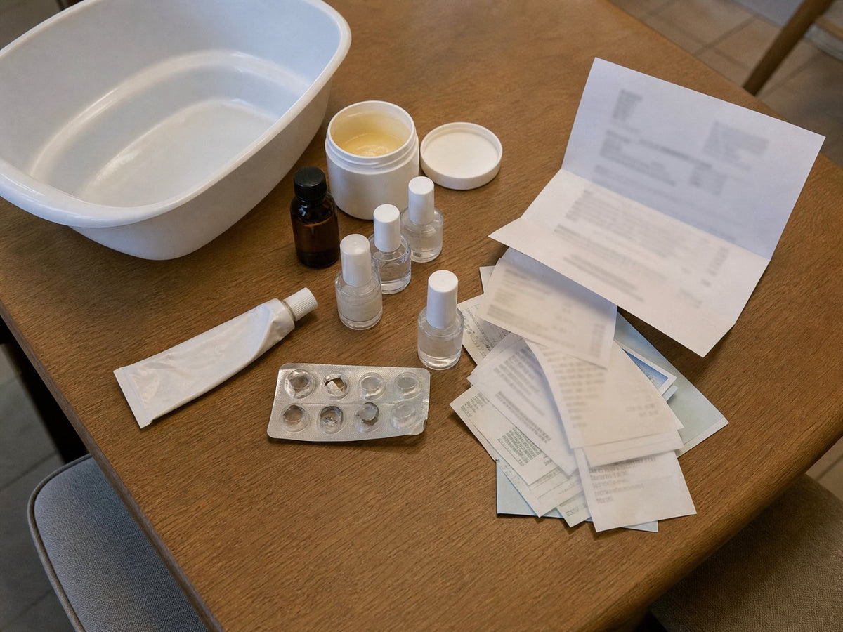 Pile of old treatments Image