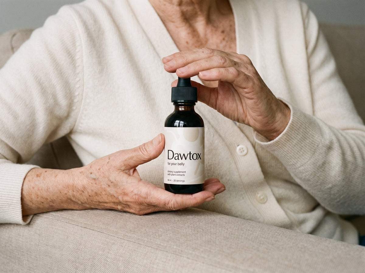 Dawtox For Your Belly bottle in hand Image