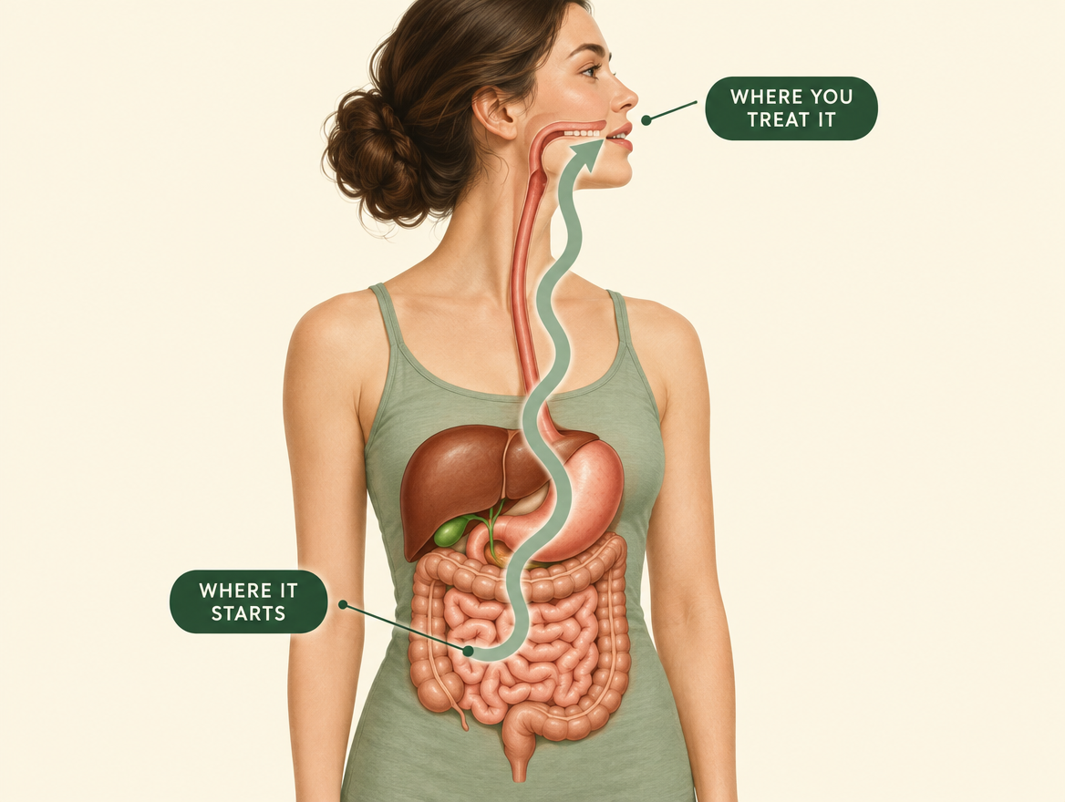 Where bad breath starts vs where you treat it Image