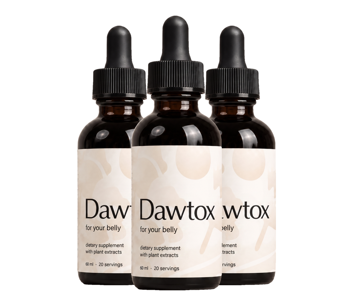 Dawtox For Your Belly, 3 bottles Image